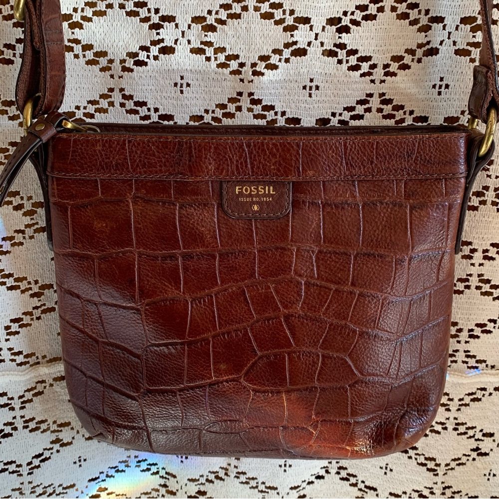 Fossil Leather Crossbody Bag - Picture 2 of 15